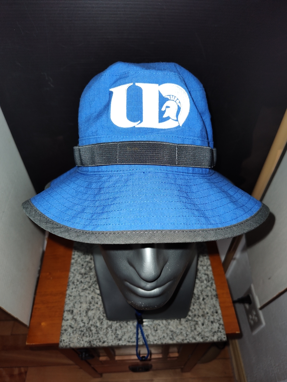University of Dubuque Spartans Boonie Performance Bucket Hat. Nike. - Picture 5 of 15